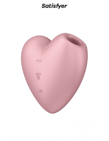 Double stimulateur Cutie Heart rose - Satisfyer