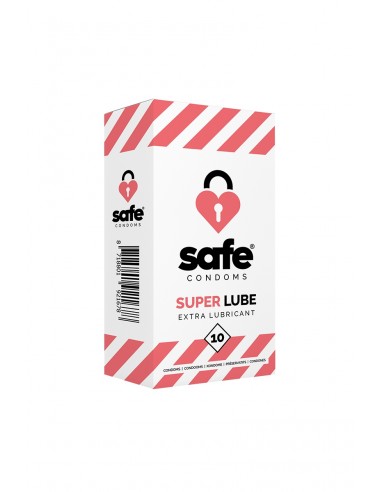 10 préservatifs Safe Super Lube