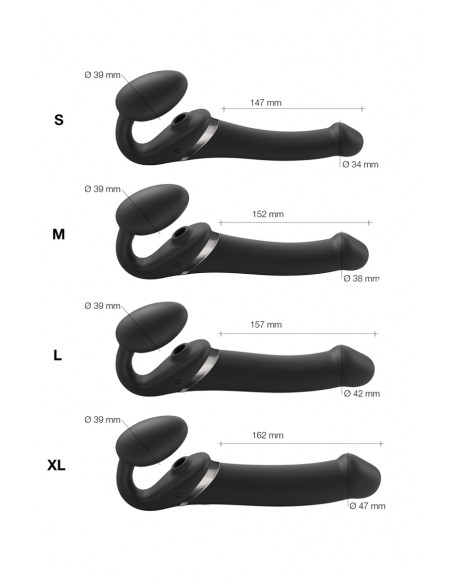 Strap-on-me Multi Orgasm Noir S