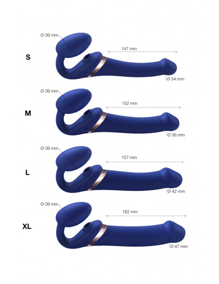 Strap-on-me Multi Orgasm bleu nuit M