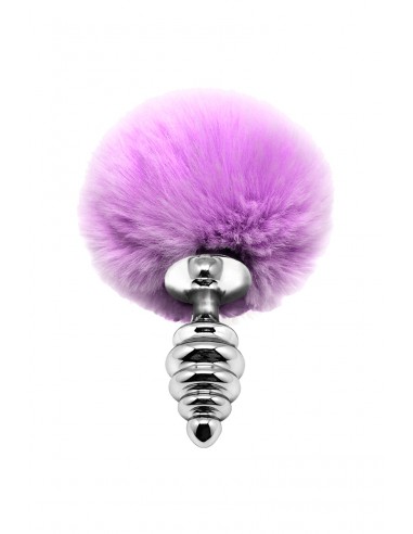 Plug métal Fluffly Twist S mauve - Alive