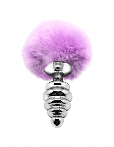 Plug métal Fluffly Twist M mauve - Alive