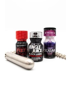 Poppers Méga Hard + Inhalateur Acier sur Chaine