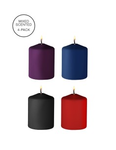 4 bougies SM parfums variés - Ouch!