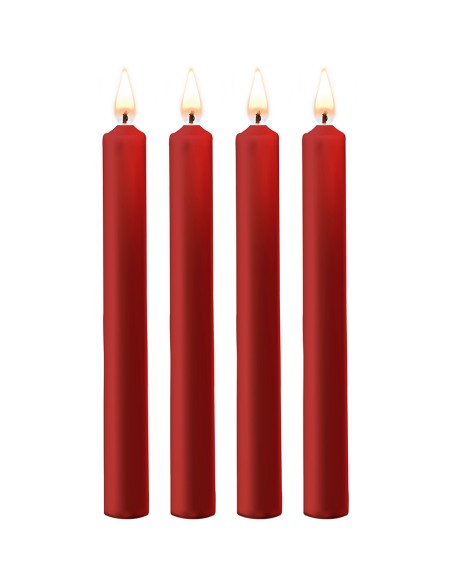 4 bougies SM rouges Large - Ouch!