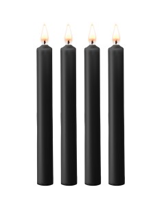 4 bougies SM noires Large - Ouch!