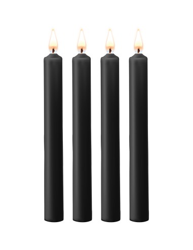 4 bougies SM noires Large - Ouch!