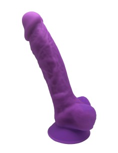 Gode double densité violet 17,5 cm - Modèle 1