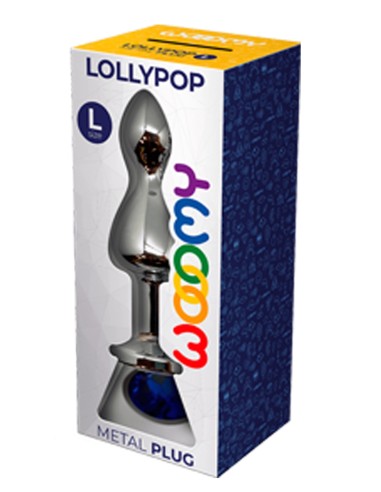 Plug bijou Lollypop bleu S - Wooomy