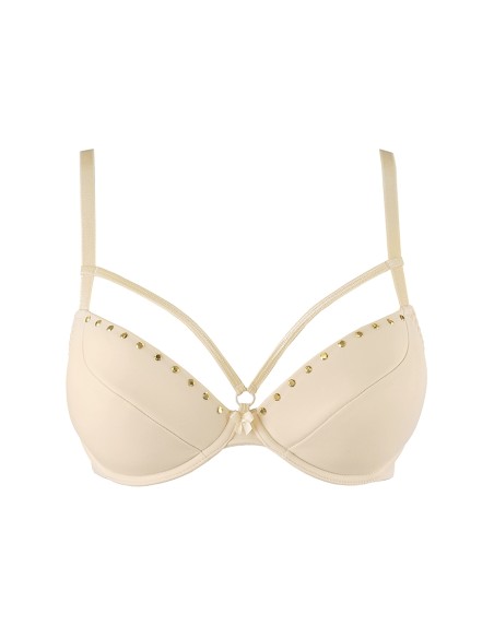 Soutien-gorge push-up beige V-10341 - Axami