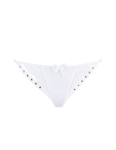 String blanc à clous dorés V-9798 - Axami