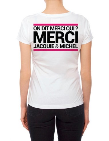 Tee-shirt  J&M blanc - spécial  femme