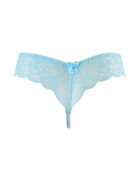 String tanga bleu V-10128 - Axami