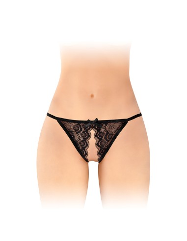 Culotte ouverte Zoé noire - Fashion Secret