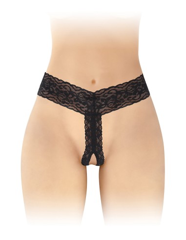 String ouvert Anita noir - Fashion Secret