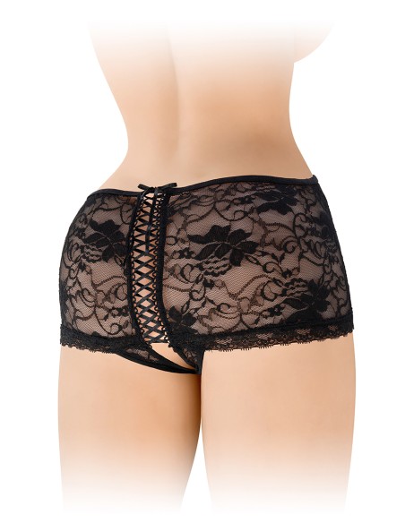 Shorty ouvert noir Cynthia - Fashion Secret