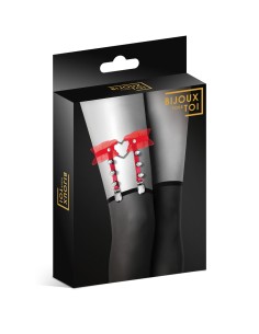 Jarretière rouge avec coeur 2