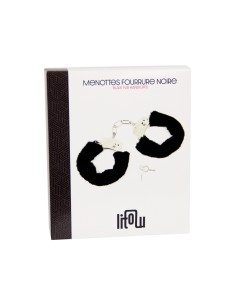 Menottes fourrure noire - Litolu 2