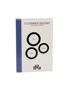Set 3 cockrings silicone - Litolu 2