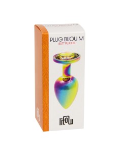Plug bijou arc-en-ciel M - Litolu 2