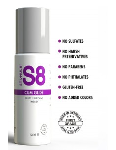 Lubrifiant hybride S8 effet sperme 125ml 2
