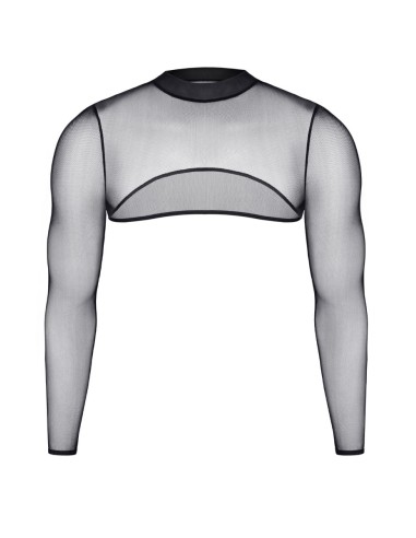 Croc top tulle noir transparent - Regnes
