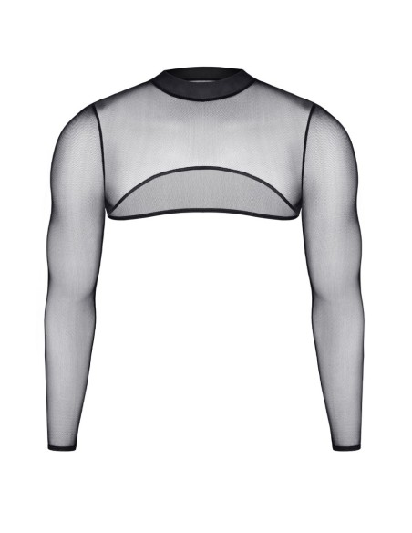 Croc top tulle noir transparent - Regnes