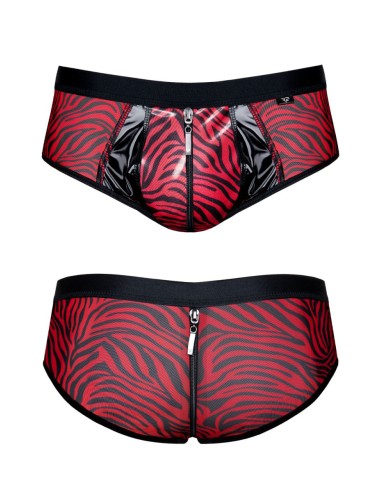 Shorty à zip en tulle zébré - Regnes