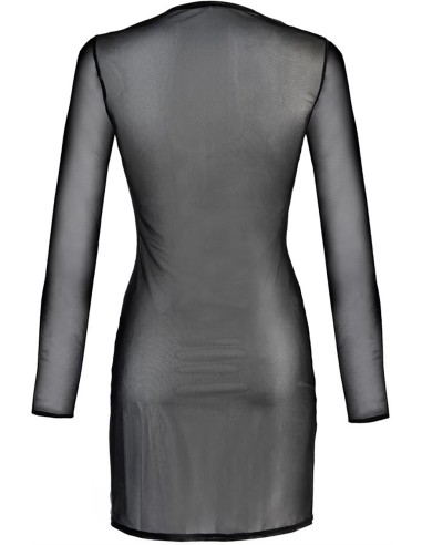 Robe tulle noir V-10639 - Axami