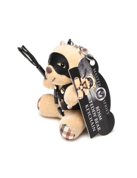 Porte-clés Teddy Bear BDSM avec martinet