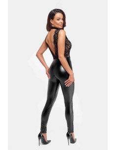 Combinaison collier Libido F298 wetlook et dentelle 2