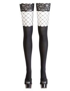 Bas autofixants opaques noir - Cotelli Legwear 2