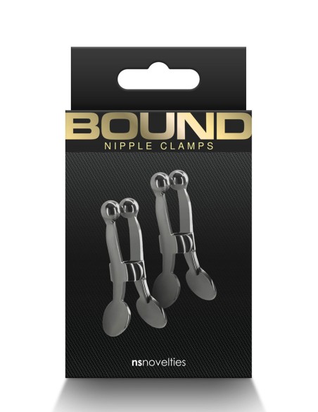 Pinces à tétons Bound noir
