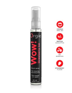 Spray buccal excitant Wow menthol fraise glaçé