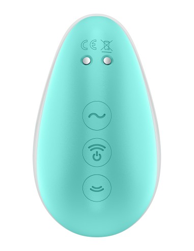 Stimulateur Pixie Dust air pulsé et vibrations - rose et menthe