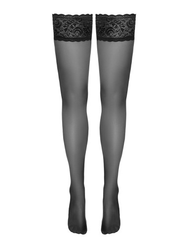 Bas autofixants noir Hold up - Cotelli Legwear