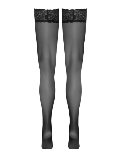 Bas autofixants noir Hold up - Cotelli Legwear