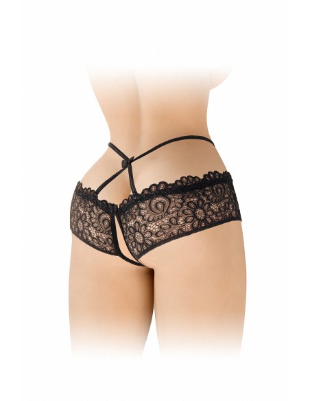 Culotte ouverte noire Celia - Fashion Secret Culotte ouverte noire Celia - Fashion Secret