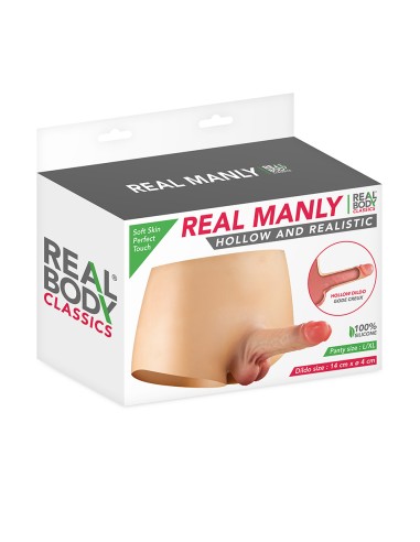 Culotte avec gode réaliste creux 