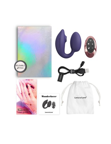 Double stimulateur Wonderlover violet - Love to Love