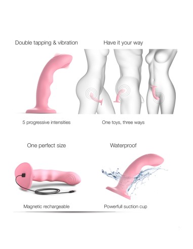 Vibro Tapping dildo wave rose - Strap on Me
