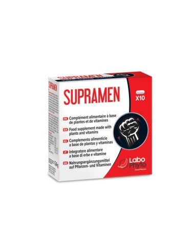 Supramen (10 gélules) - Aphrodisiaque - face arrière boite