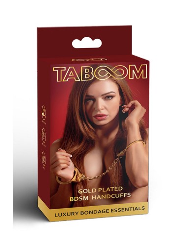 Menottes BDSM plaquées or - Taboom