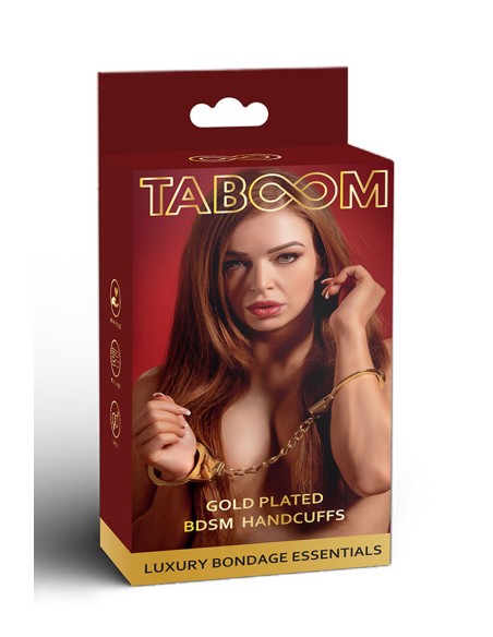 Menottes BDSM plaquées or - Taboom