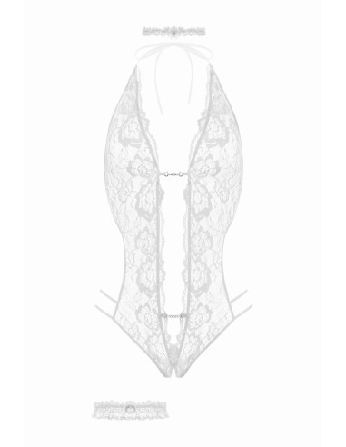 Ensemble body ouvert Renee blanc - Christine Ensemble body ouvert Renee blanc - Christine