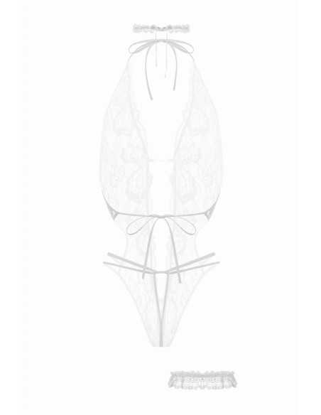 Ensemble body ouvert Renee blanc - Christine Ensemble body ouvert Renee blanc - Christine