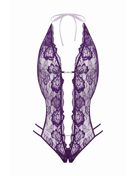 Body string ouvert Renee violet - Christine