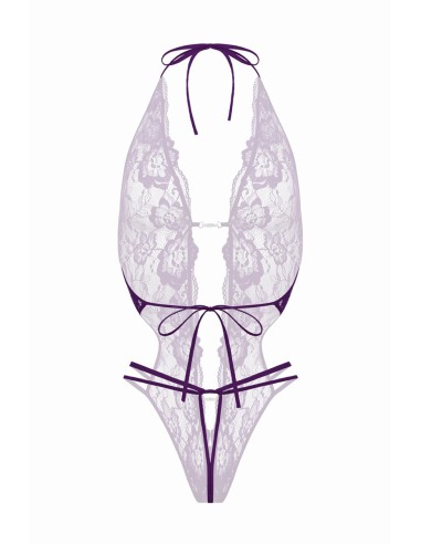 Body string ouvert Renee violet - Christine