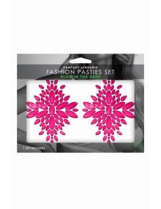Cache-tétons fashion rose phosphorescent - Glow 2