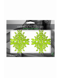 Cache-tétons fashion vert phosphorescent - Glow 2